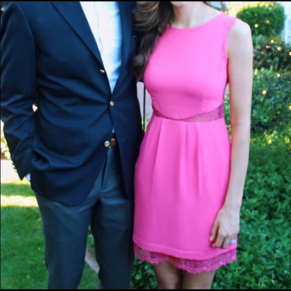 Women’s Dress size 2 BCBG dress Pink with lace